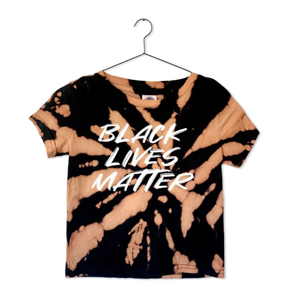 Reverse Tie Dye Black Lives Matter Tee